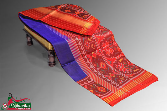 SMIPS-G-RbR-01 | Gala Semi Ikkat Patola Saree