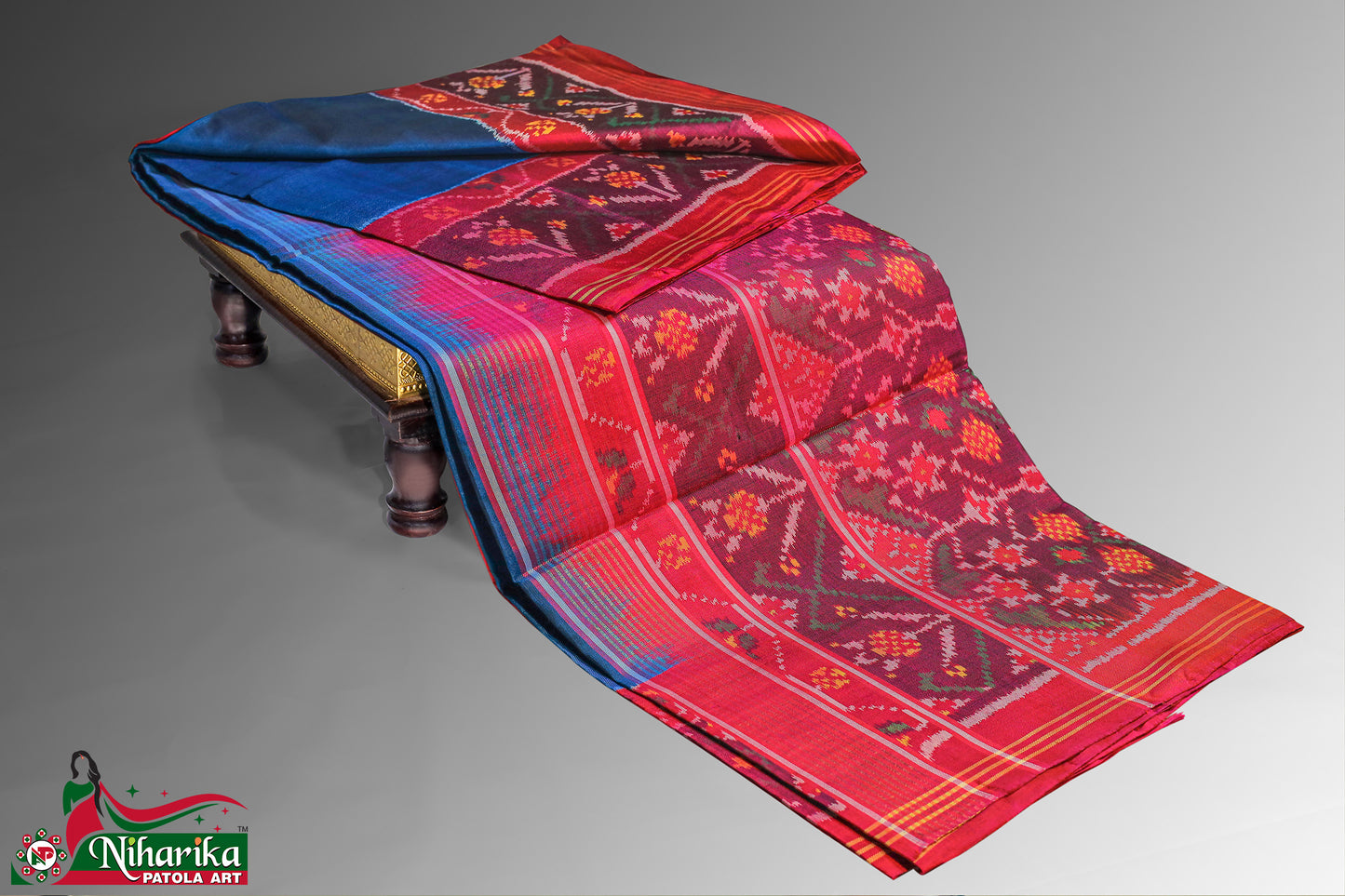 SMIPS-G-BP-01 | Gala Semi Ikkat Patola Saree