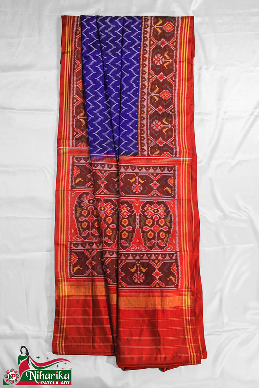 SMIPS-L-BM-01 | Leriyaa Semi Ikkat Patola Saree