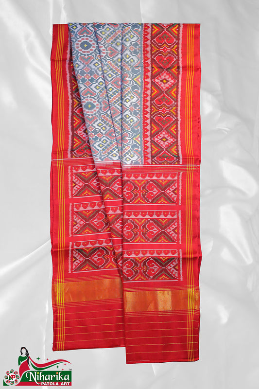 SMIPS-MC-WR-01 | Manekchok Semi Ikkat patola Saree