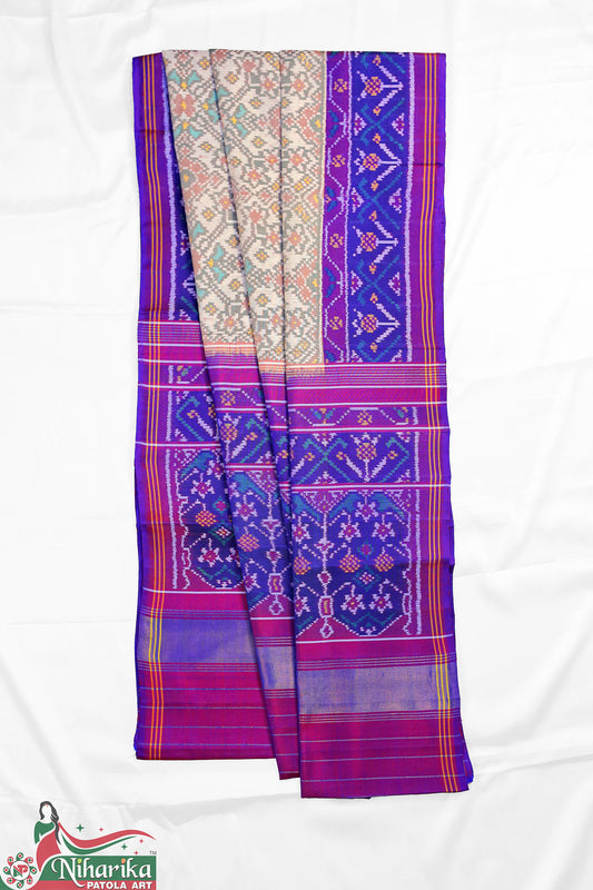 SMIPS-NV-WB-01 | Navratan Semi Ikkat Patola Saree