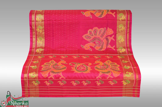 SIPS-SB-P-02 | Skirt Border Single Ikkat Patola Saree (RAJKOTI)