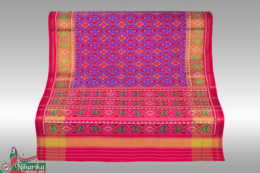 SIPS-PC-PB-01 | Paanchanda Single Ikkat Patola Saree (RAJKOTI)