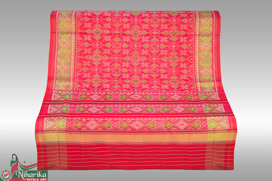 SIPS-PC-Lp-01 | Paanchanda Single Ikkat Patola Saree (RAJKOTI)