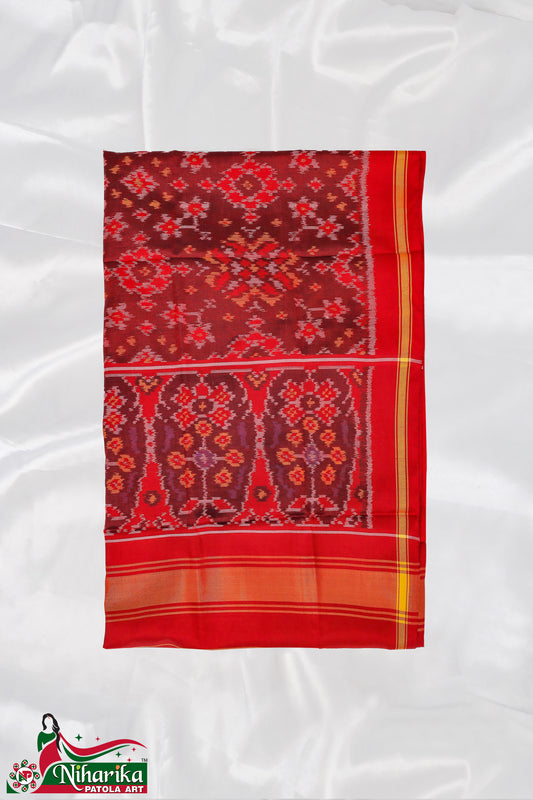 SIPD-NK-MR-01 | Navratan Semi Ikkat Patola Dupatta