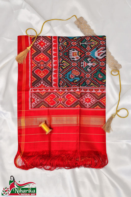 SIPD-NK-01 | Narikunj Semi Ikkat Patola Dupatta