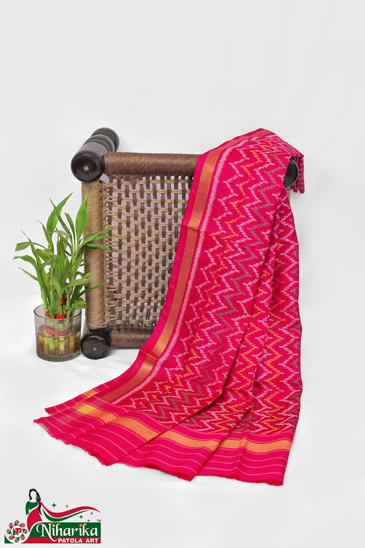 SIPD-LH-P-01 | Leriya Single Ikkat Patola Dupatta