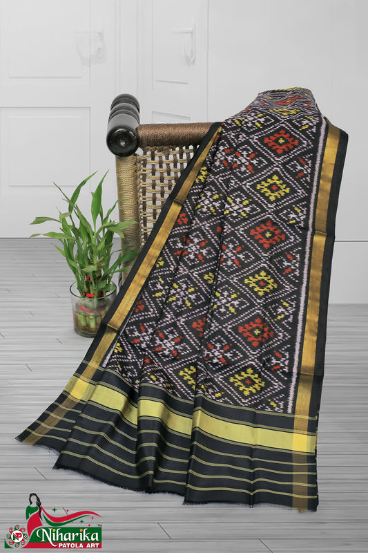 SIPD-PC-BW-01 | Panchanda Single Ikkat Patola Dupatta