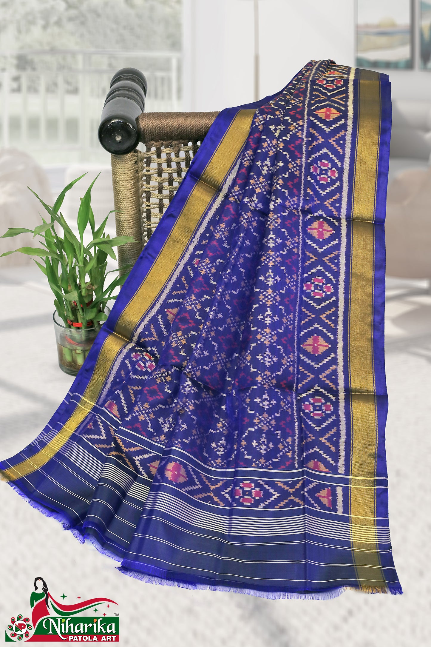 SIPD-F-B-01 | Fency Single Ikkat Patola Dupatta