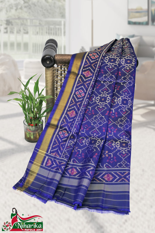 SIPD-MC-B-01 | Manekchok Single Ikkat Patola Dupatta