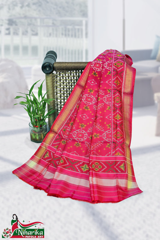 SIPD-MC-P-01 | Manekchok Single Ikkat Patola Dupatta