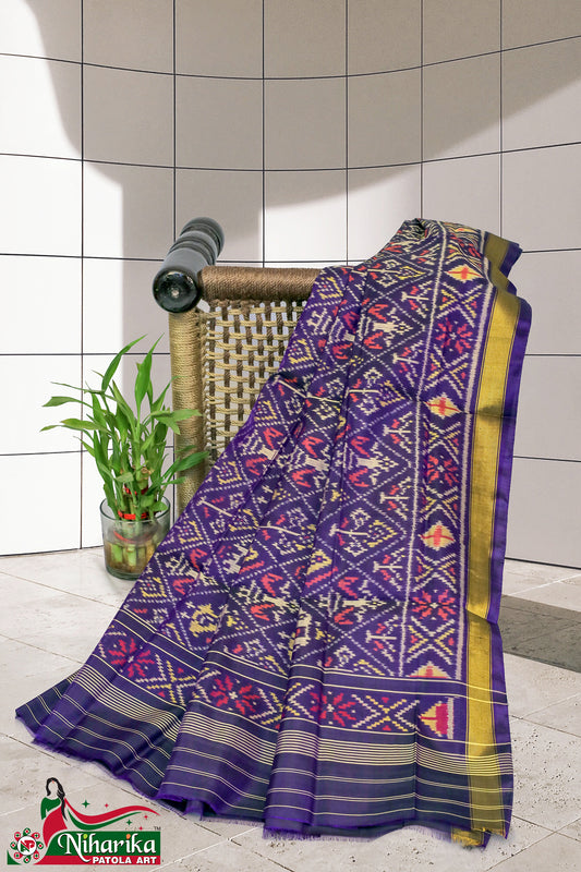 SIPD-NK-Pr-01 | Narikunj Single Ikkat Patola Dupatta