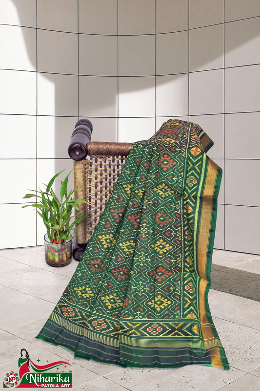 SIPD-PC-G-01 | Panchanda Single Ikkat Patola Dupatta