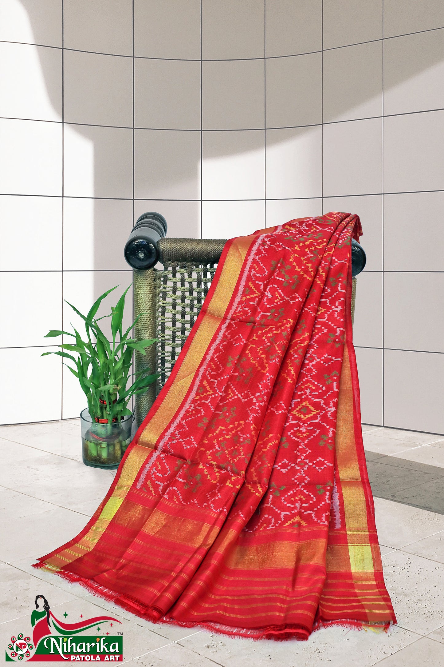 SIPD-MC-R-03 | Manekchok Single Ikkat Patola Dupatta