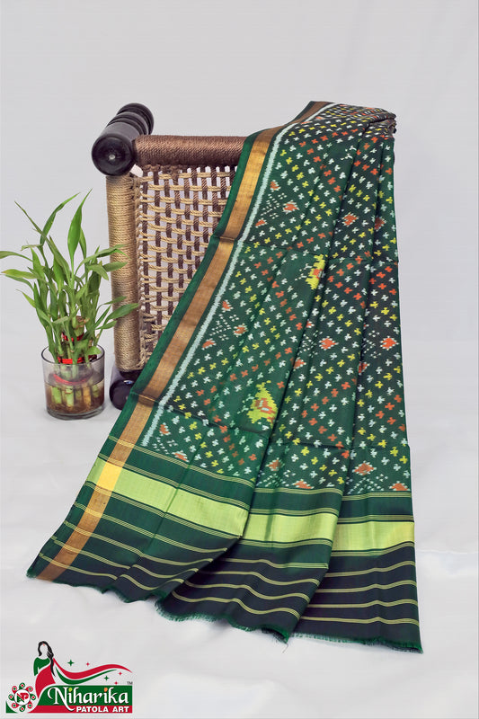 SIPD-TF-G-01 | Traditional Figure Single Ikkat Patola Dupatta