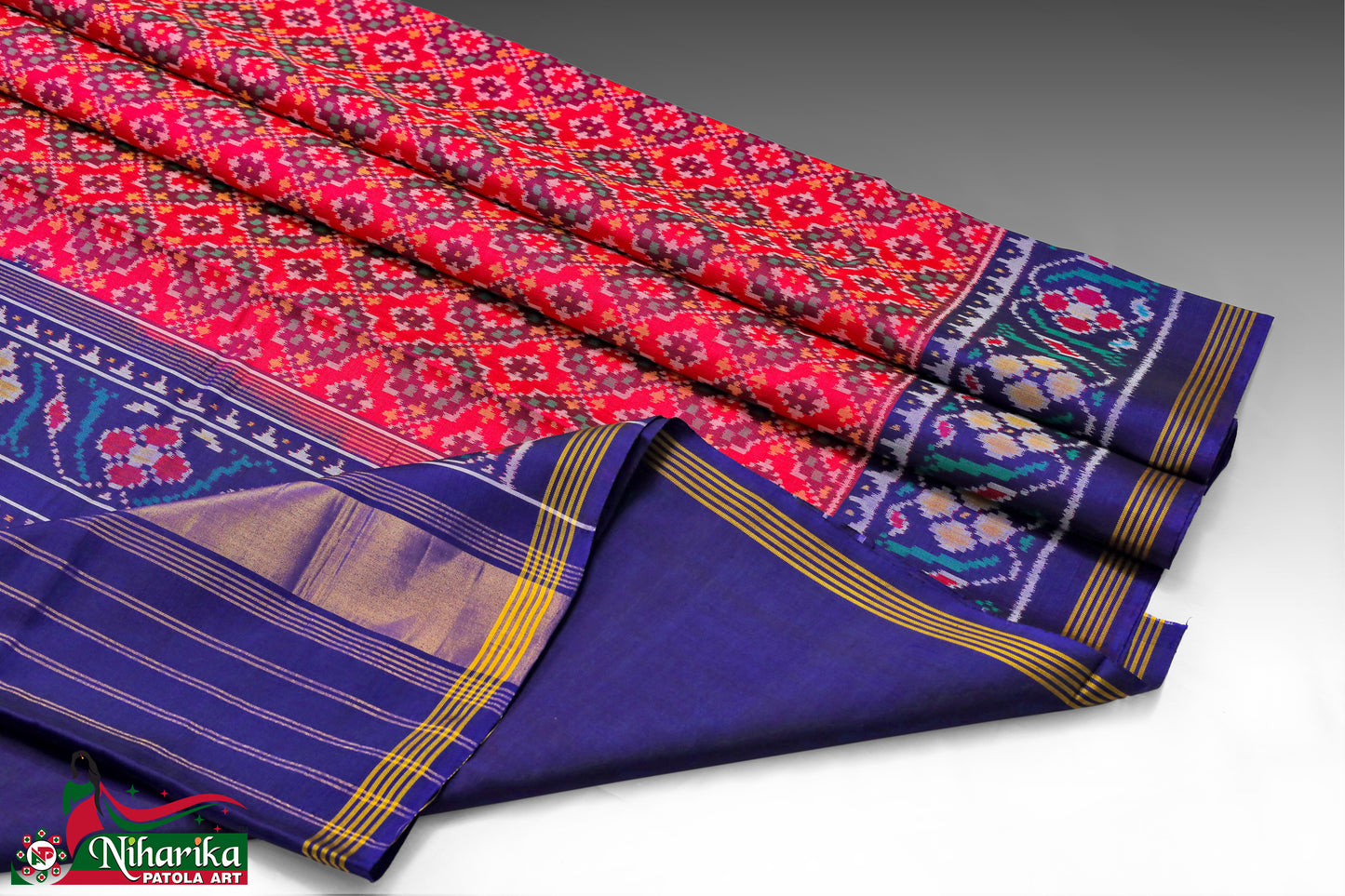 SIPS-BF-PB-01 | Buttonphool Semi Ikkat Patola Saree