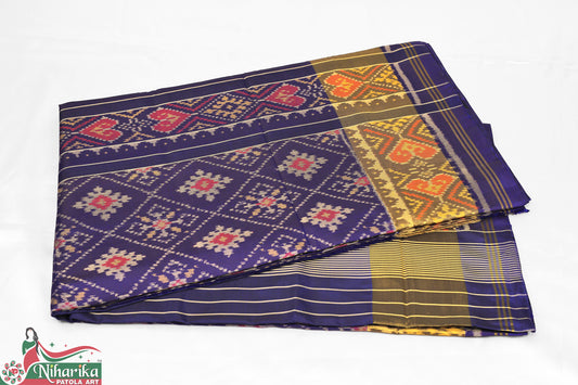 SIPS-PC-B-01 | Paanchanda Single Ikkat Patola Saree (RAJKOTI)